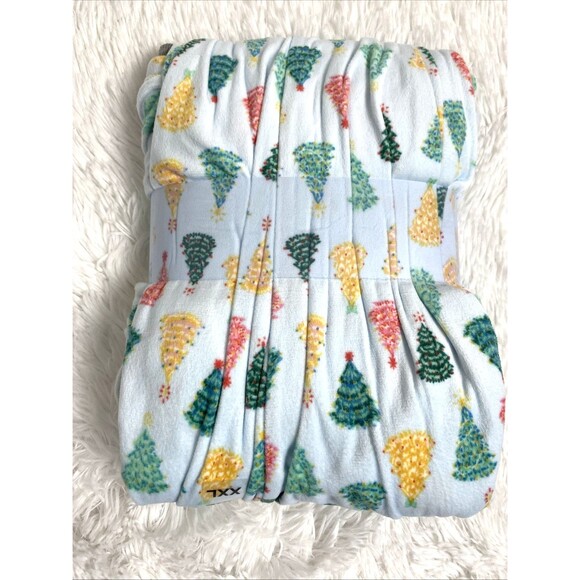 Cuddl Duds Fleece Pajama Set Women's Size 2XL V Neck Chirstmas Tree Multicolor - Picture 5 of 6